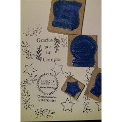 Maquina Para Hacer Sellos Amaco + Kit de Insumos + 20 Tacos