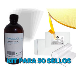 Pack de insumos para la fabricacion de sellos - Maquina insoladora