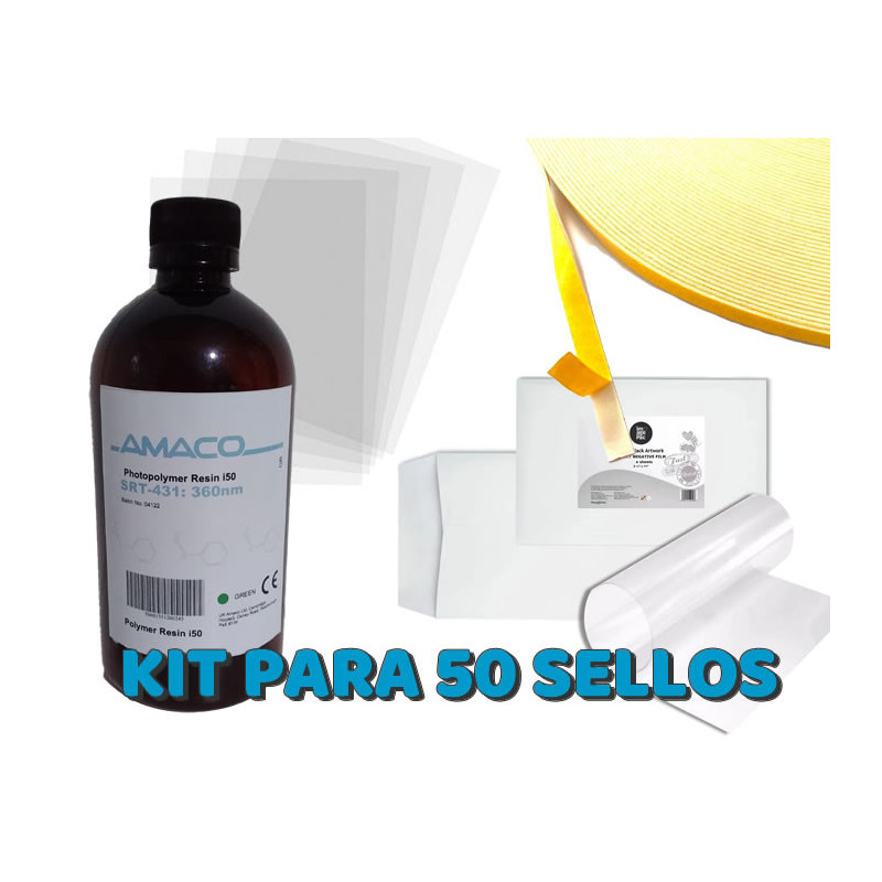 Pack de insumos para la fabricacion de sellos - Maquina insoladora Pack de insumos para la fabricacion de sellos - Maquina insoladora