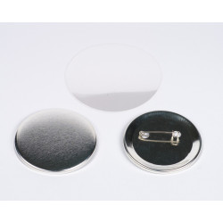 100 Insumos 63 mm. Botones Publicitarios Pin con Alfiler Para Armar