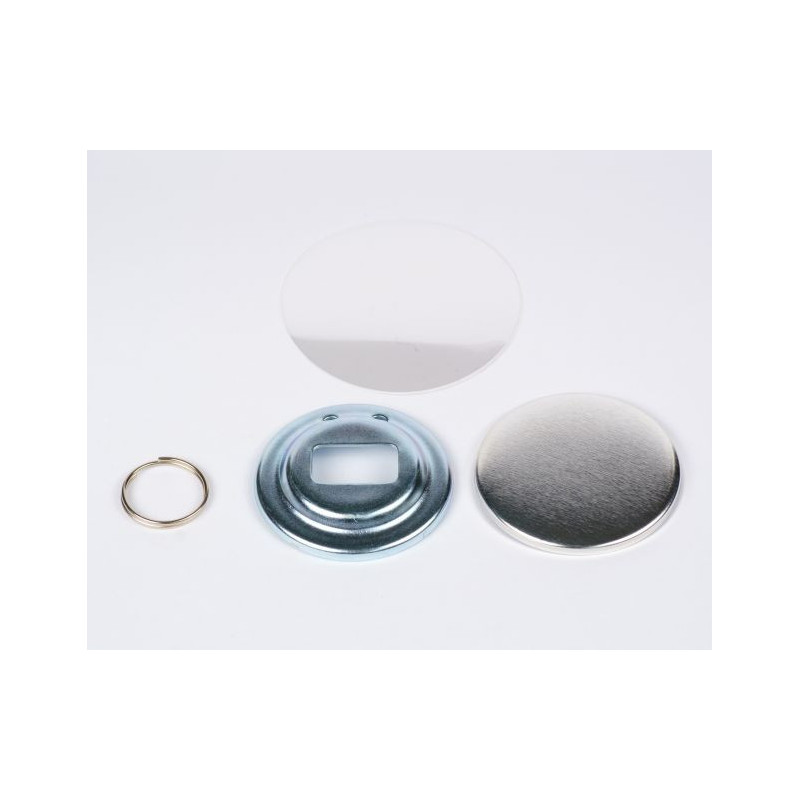 100 Insumos Destapadores Llaveros 55 mm. Botones Publicitarios Llavero Para Armar