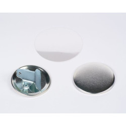 100 Insumos Aprieta Papel 55 mm. Botones Publicitarios Llavero Para Armar