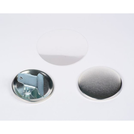 100 Insumos Aprieta Papel 55 mm. Botones Publicitarios Llavero Para Armar