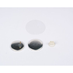 100 Insumos Simil Pin 25mm. Con Snap Siliconado  Botones Publicitarios Llavero Para Armar