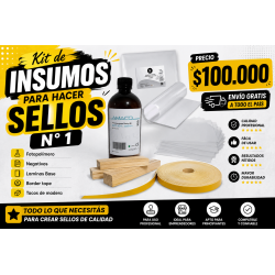 Pack de insumos para la fabricacion de sellos - Maquina insoladora