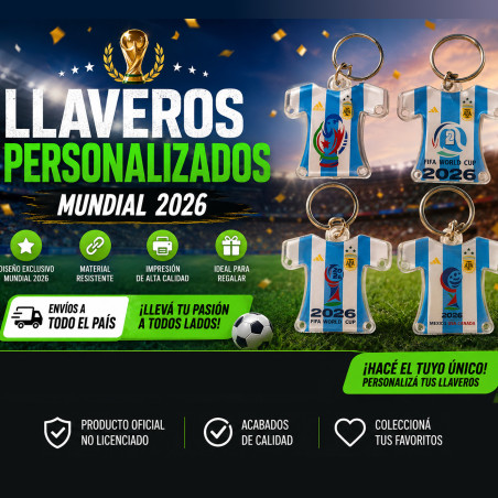 llaveros mundial 2026 argentina