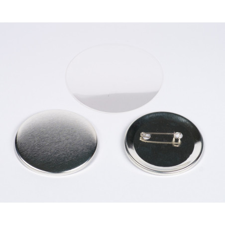 100 Insumos Ibi Craft 32 mm. Botones Publicitarios Pin con Alfiler Para Armar