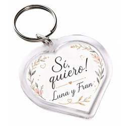 Llavero Corazón Cristal x25 Unidades Souvenirs