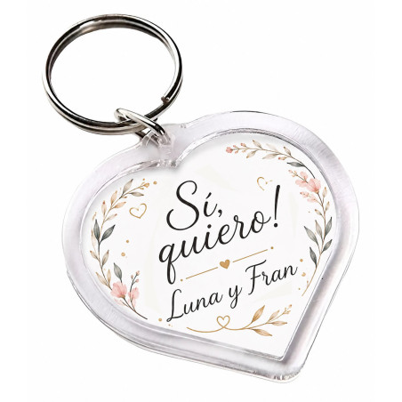Llavero Corazón Cristal x25 Unidades Souvenirs