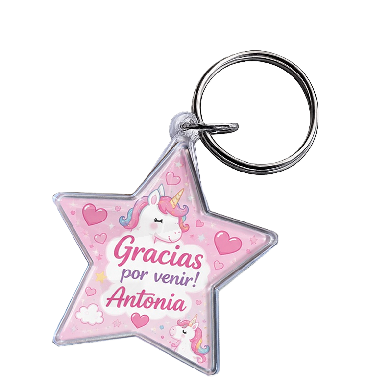 Llavero Estrella Cristal x25 Unidades Souvenirs