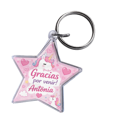 Llavero Estrella Cristal x25 Unidades Souvenirs
