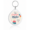 Llavero Redondo Cristal x25 Unidades Souvenirs Publicidad