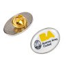 Pins Resinados 16x27 mm. Metalicos Personalizados Con Dome Ovalados