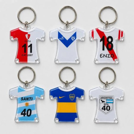 Llaveros Camiseta x20 Unidades