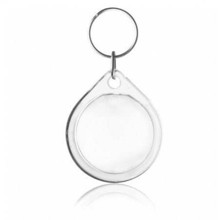 llavero cristal redondo de 33 mm  Sin impresión - Llaveros acrilicos