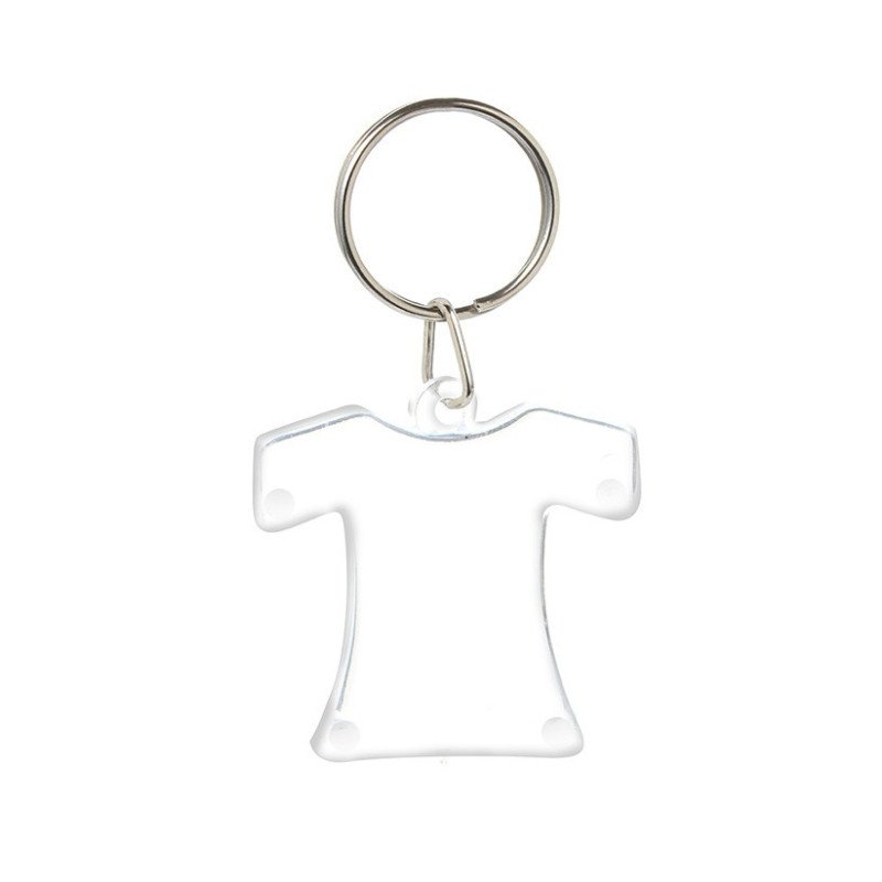 llavero cristal camiseta  Sin impresión - Llaveros acrilicos