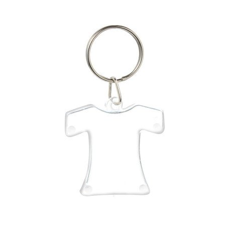 llavero cristal camiseta  Sin impresión - Llaveros acrilicos