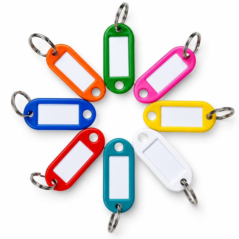 Llaveros Flexibles Identificadores  x100 unidades - Colores surtidos