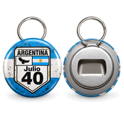 Llavero Destapador Personalizado Pin 55 mm – 100 Unidades