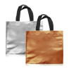 200 Eco Bolsas Metalizadas 30x30x10 Cm. c/ Manija Sin Impresión